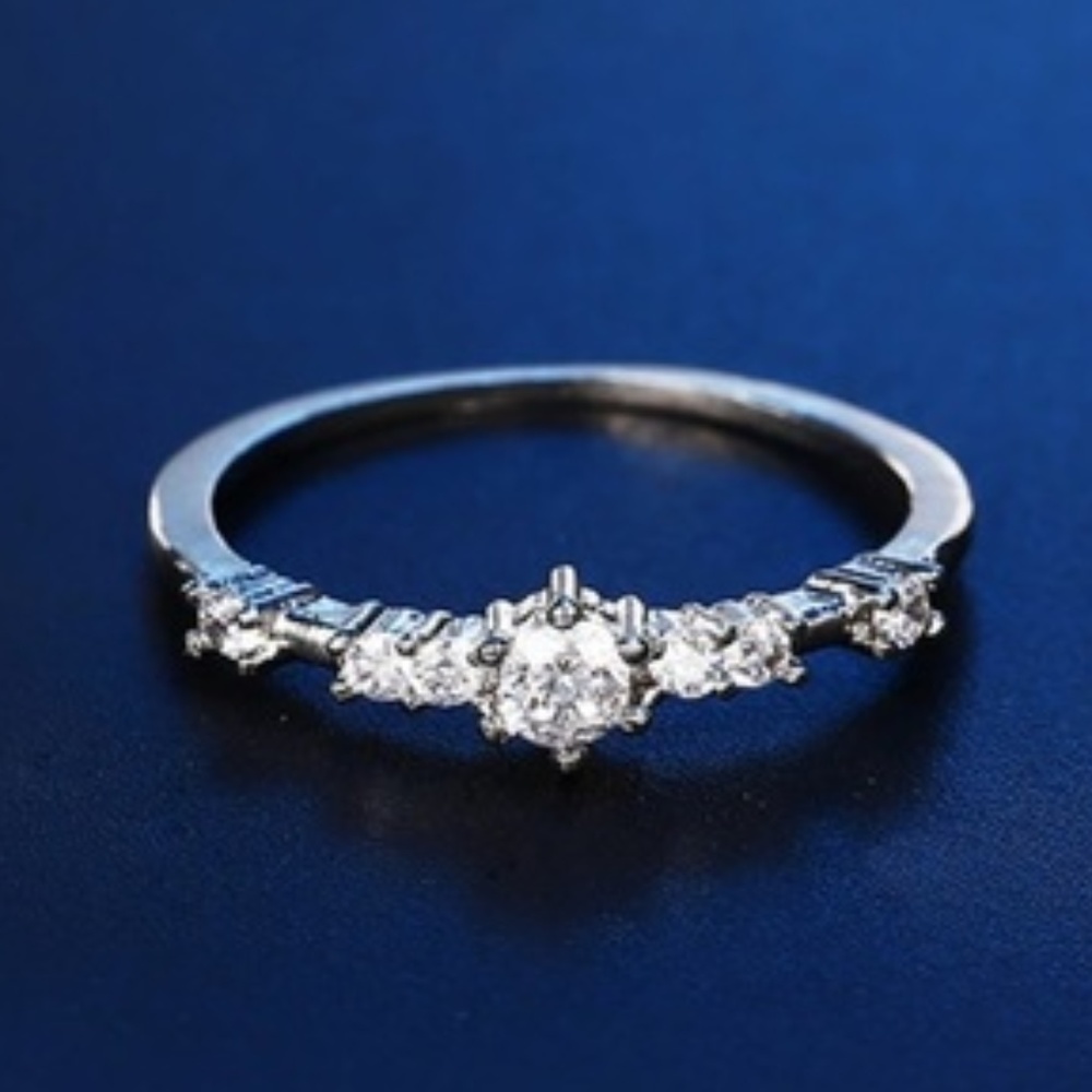 Dainty Cubic Zirconia Ring